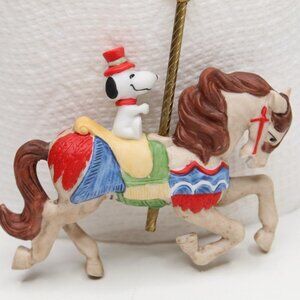 Snoopy Porcelain Carousel Horse